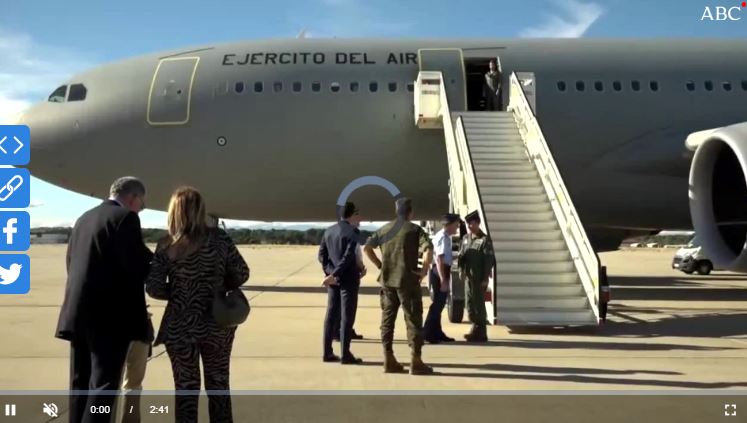 Llegó a Madrid el primer avión del Ejército con 204 evacuados desde Líbano