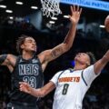 Nuggets batalló para vencer los Nets en Nueva York