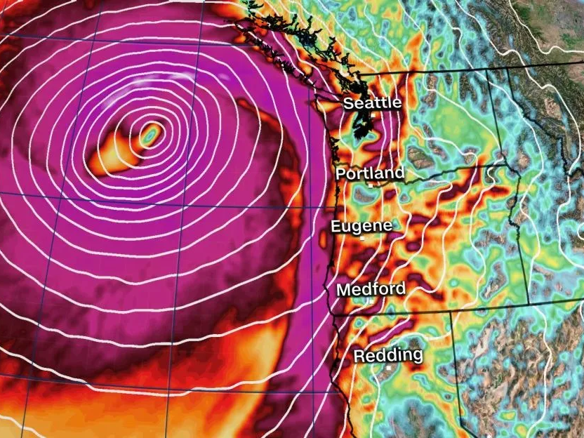 “Ciclón bomba” con vientos con fuerza de huracán impacta el noroeste de EEUU