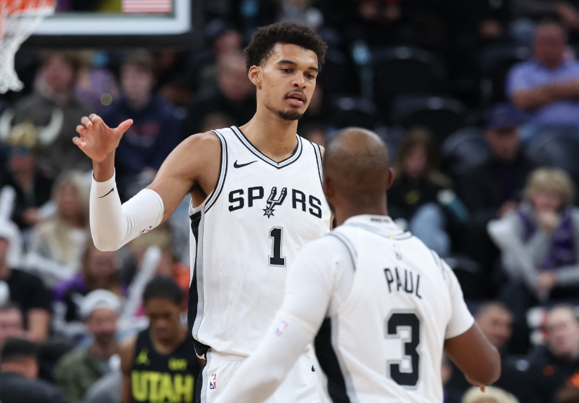 Spurs derrotó a Jazz con una espléndida actuación de Wembayama