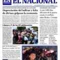 Titulares de la prensa nacional para este 19 de noviembre