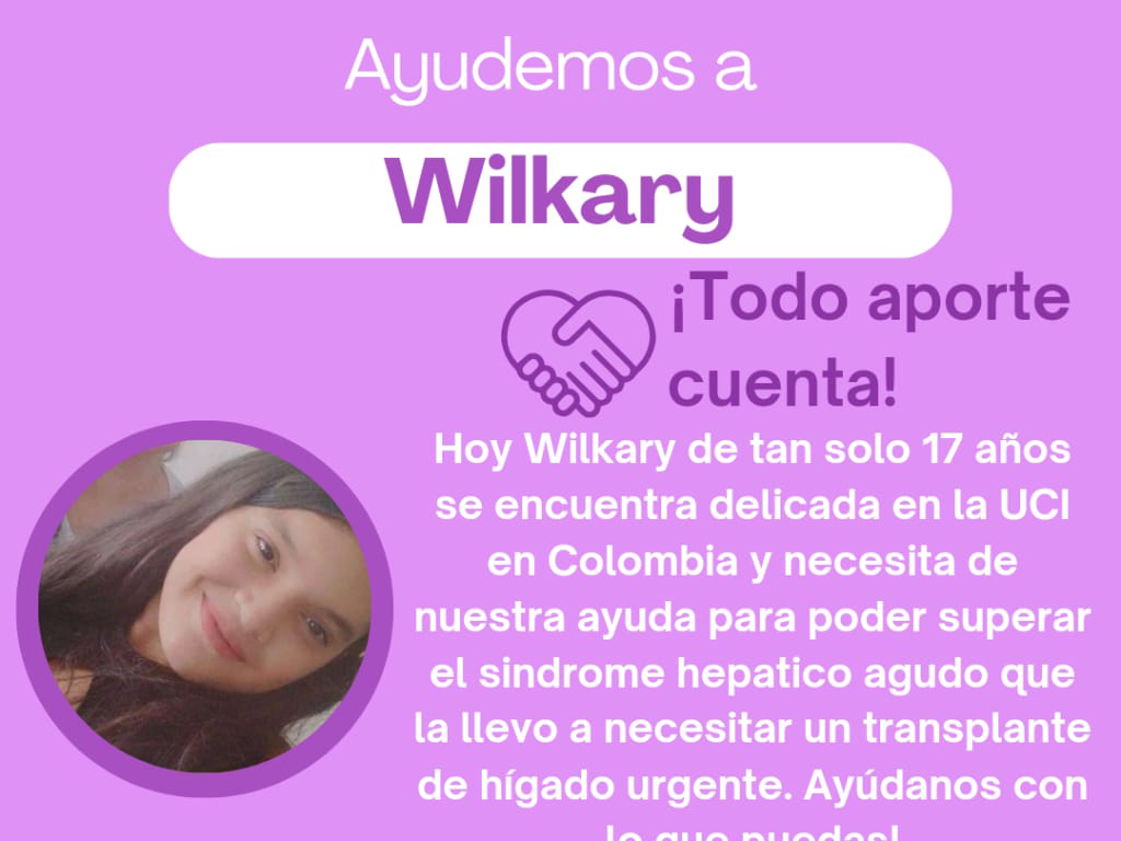 Wilkary, de 17 años, necesita un trasplante de hígado urgente