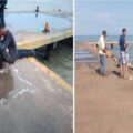 Sexagenario cayó al mar con su camioneta desde el muelle de Cumarebo y pescadores lo rescataron