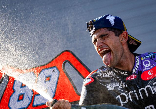 Jorge Martín celebró título de campeón en MotoGP