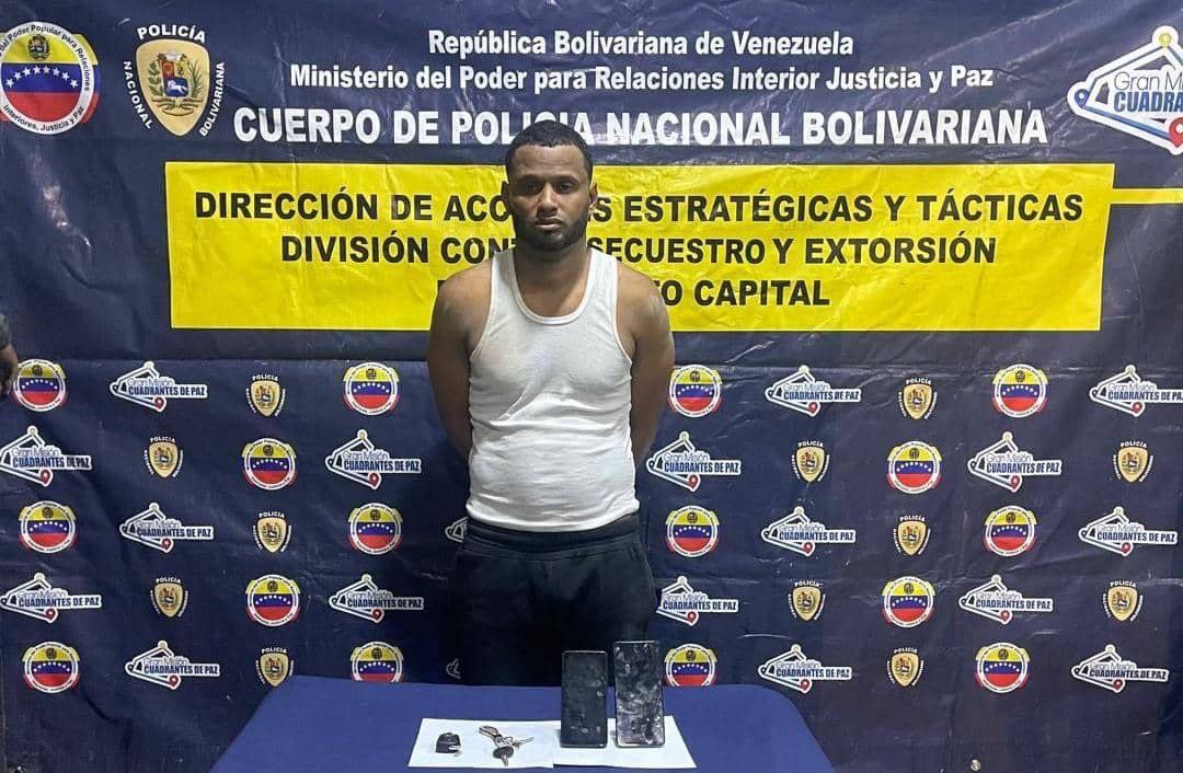 Rescatan a una familia secuestrada por cinco sujetos armados en la Gran Caracas: Por el caso hay un detenido