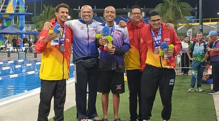 Medallas de oro, plata y bronce aportó la paranatación en el cierre de la competencia de los Paranacionales