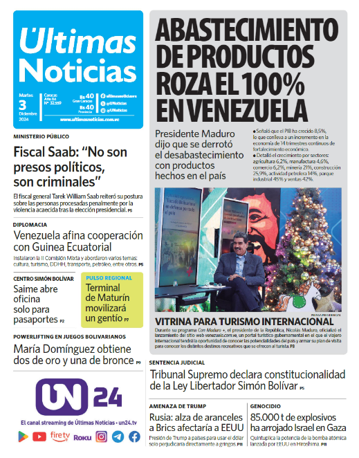 Titulares de la prensa nacional para este 03 de diciembre