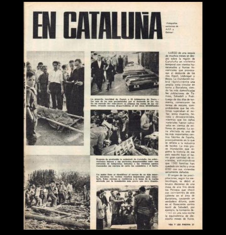 Hace 63 años España tuvo en Cataluña una pesadilla como la de Valencia