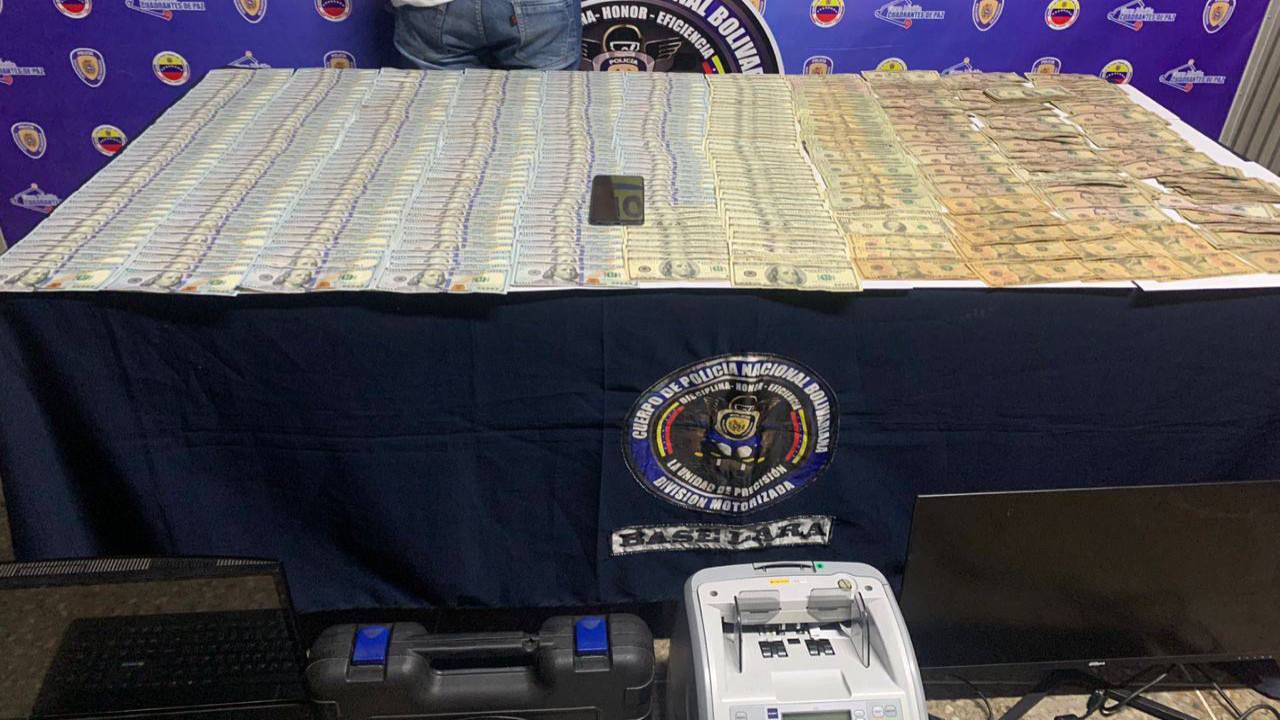 Preso un hombre por trasladar más de 30 mil dólares en efectivo en Lara