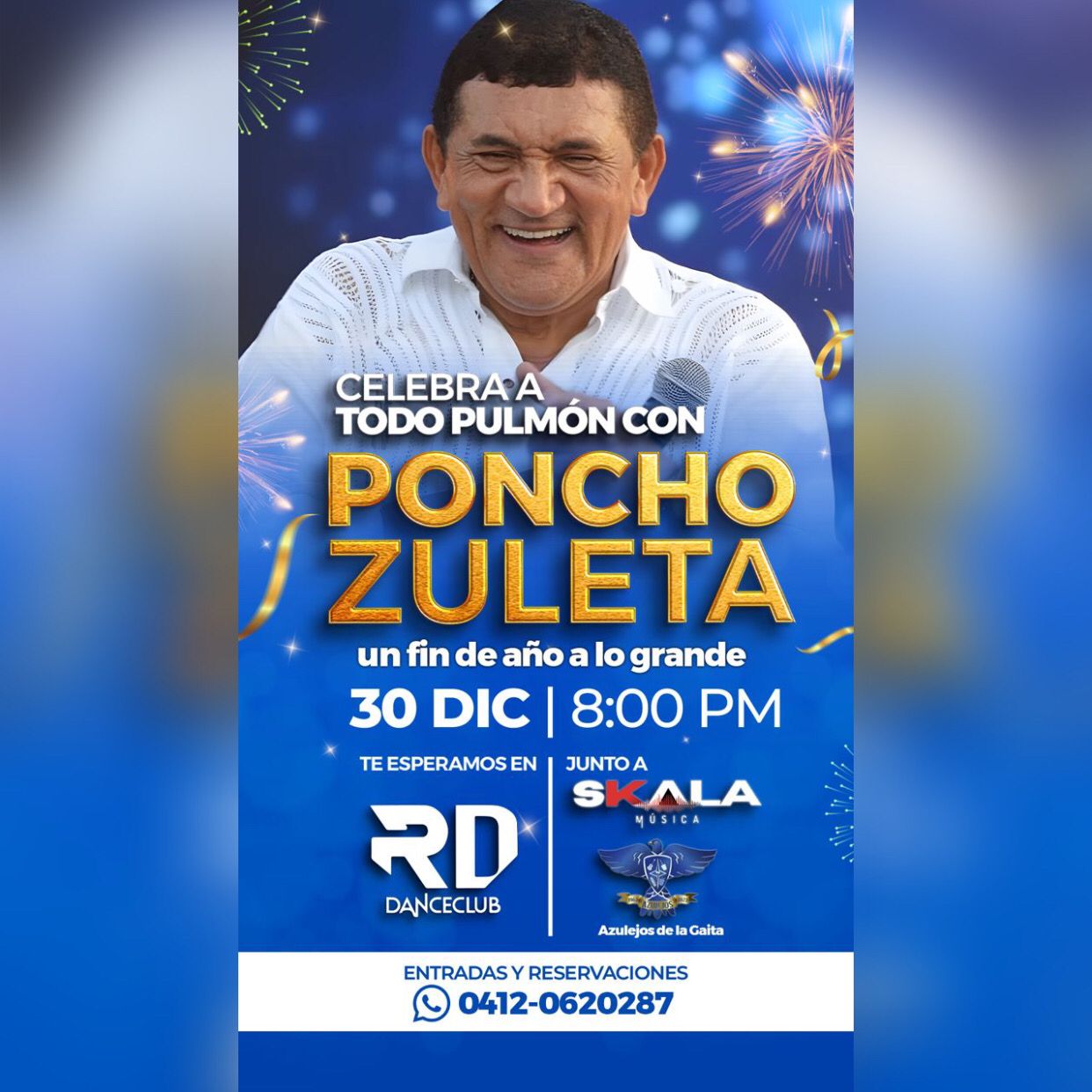 Poncho Zuleta regresa a Maracaibo para despedir el 2024