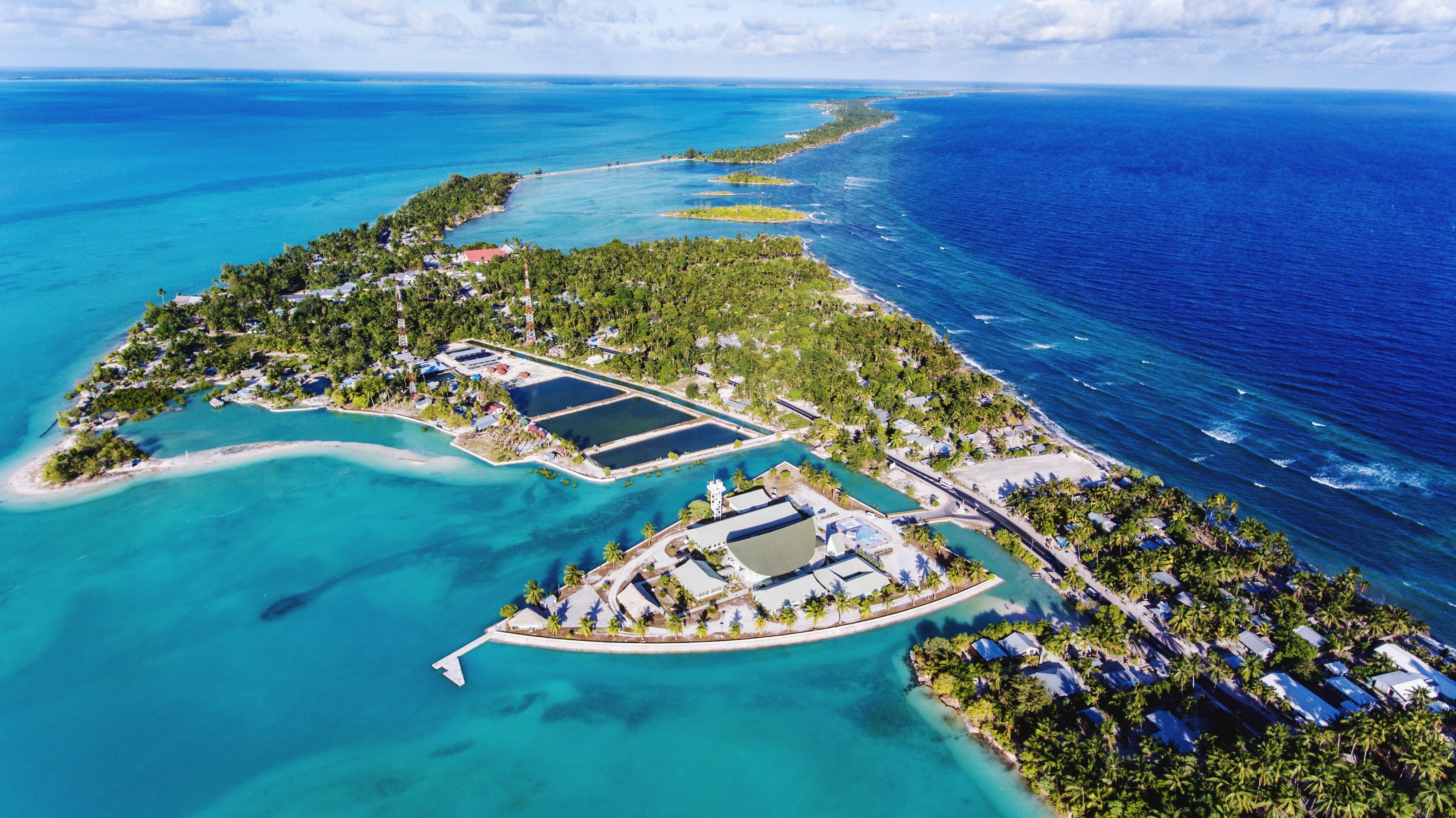 El archipiélago Kiribati en el Océano Pacífico es el primer país en recibir la Navidad