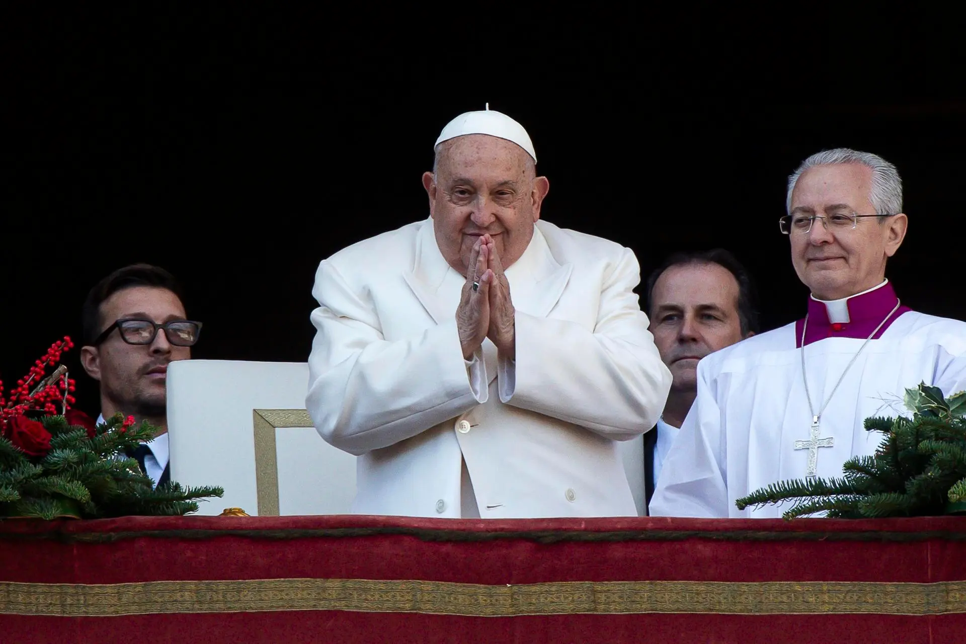 El papa Francisco en la última misa del año 2024: 