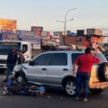 Un motorizado herido dejó choque contra una camioneta en el Km 4 de San Francisco