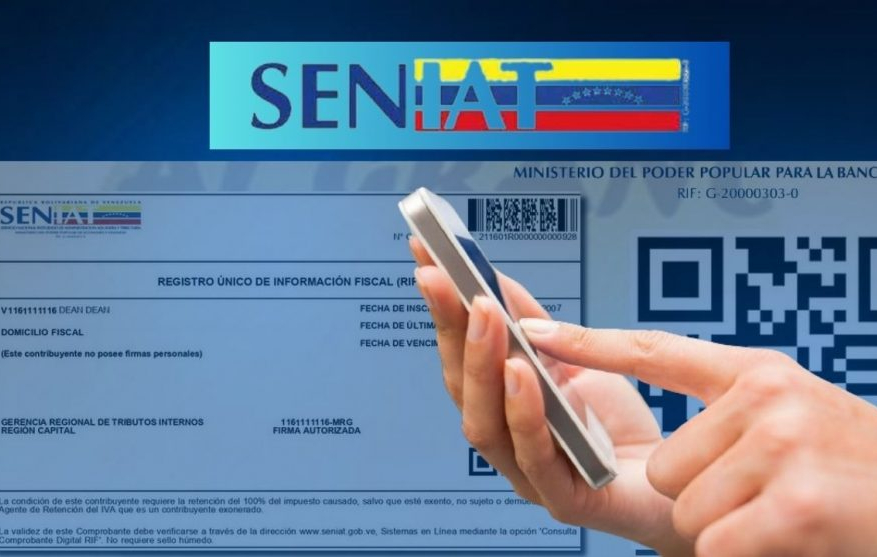 Así puedes sacar tu RIF por primera vez en línea o en el Seniat