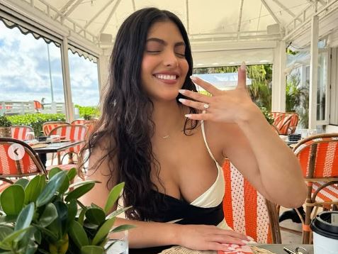 Hija de Chiquinquirá Delgado se comprometió en las Bahamas