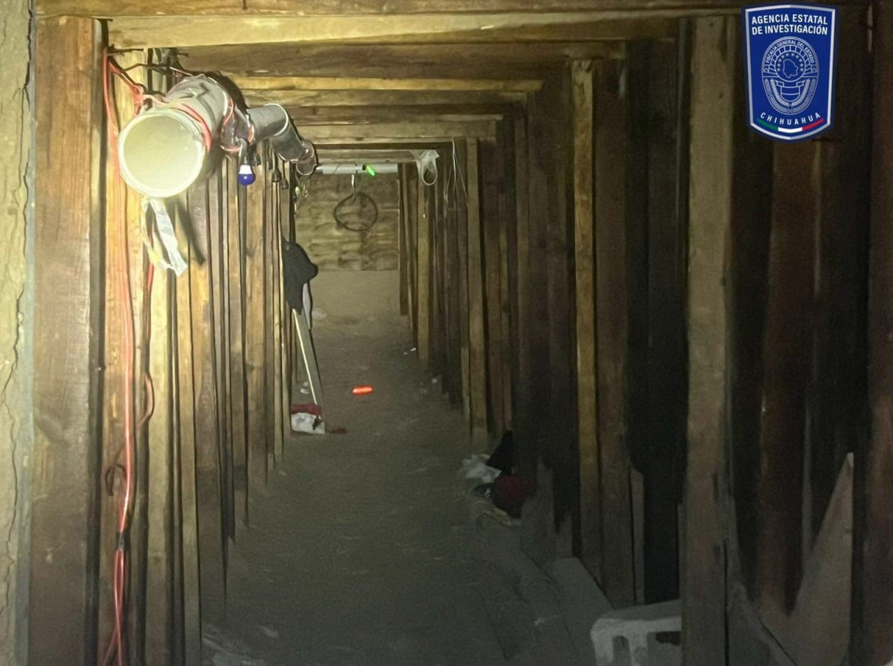 Descubren un túnel clandestino en el río Bravo para cruzar migrantes y droga entre México y EEUU