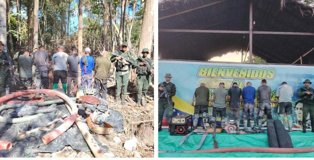 FANB detiene a seis hombres por minería ilegal en zona fronteriza con Brasil