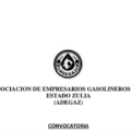 Convocatorias, Asociación de Empresarios Gasolineros del Estado Zulia (ADEGAZ)