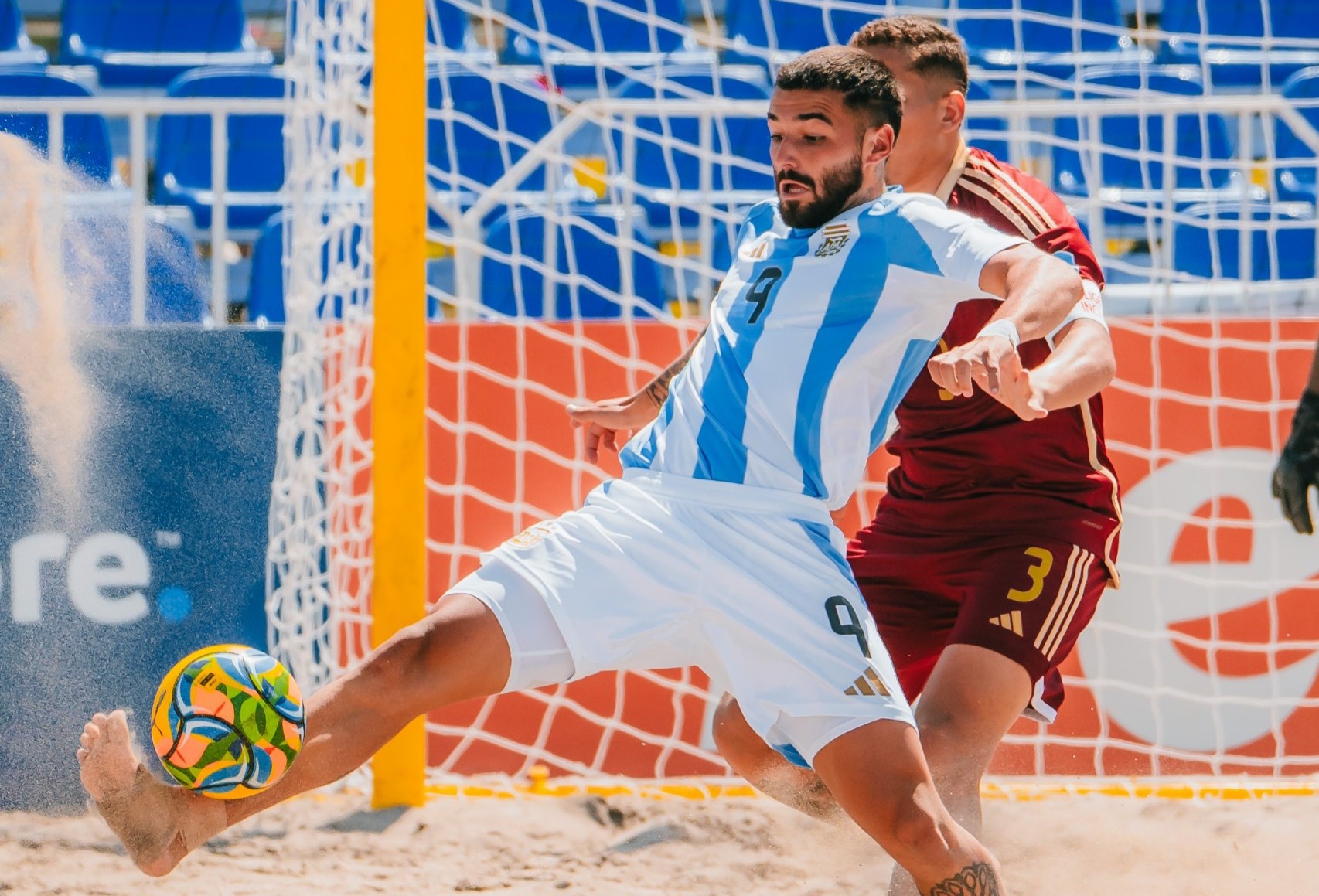 Argentina venció a Venezuela en la Copa América Fútbol Playa y el Grupo B quedó abierto