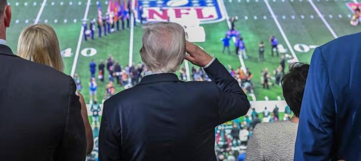 Histórico: Trump se convierte en el primer presidente de EEUU en asistir al Super Bowl