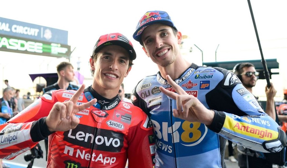 Hermanos Márquez comandaron la clasificación de Tailandia en MotoGP