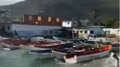 Fuerte oleaje en Puerto Cabello no permitió que lancheros laboraran y generó alerta en la comunidad