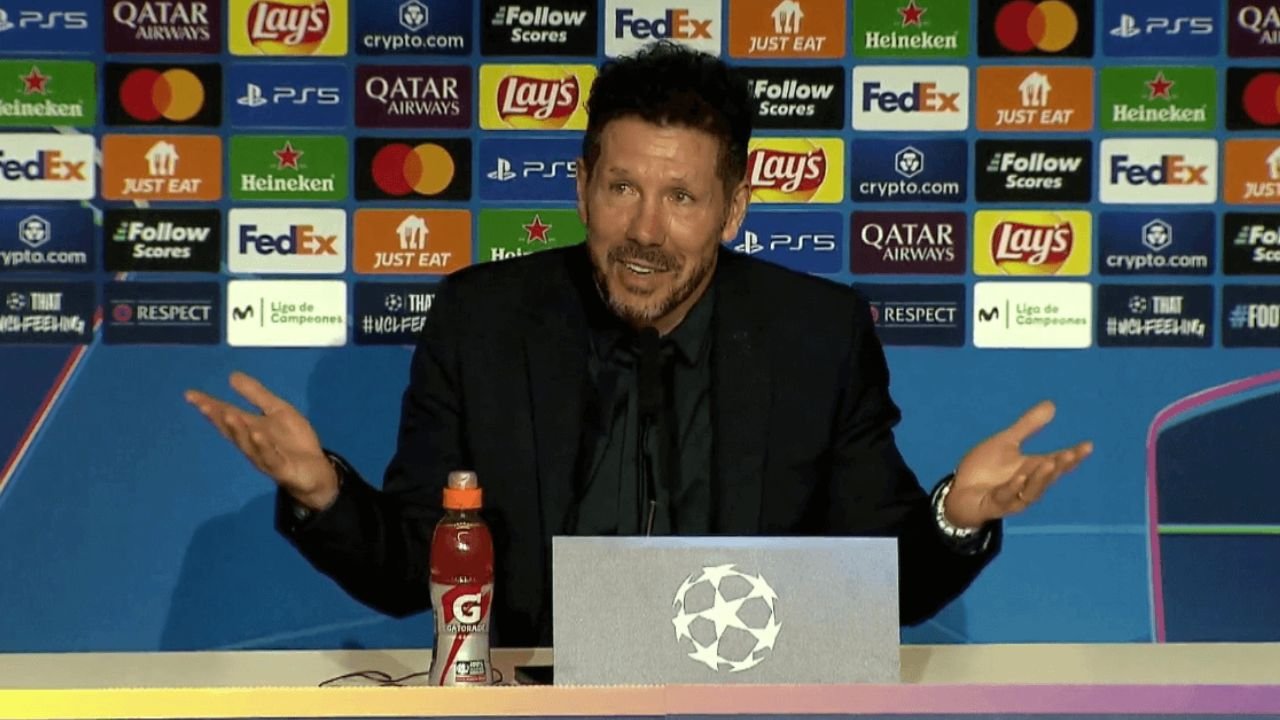 Simeone polémico en rueda de prensa: 